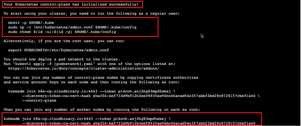 output-k8s-cp Description